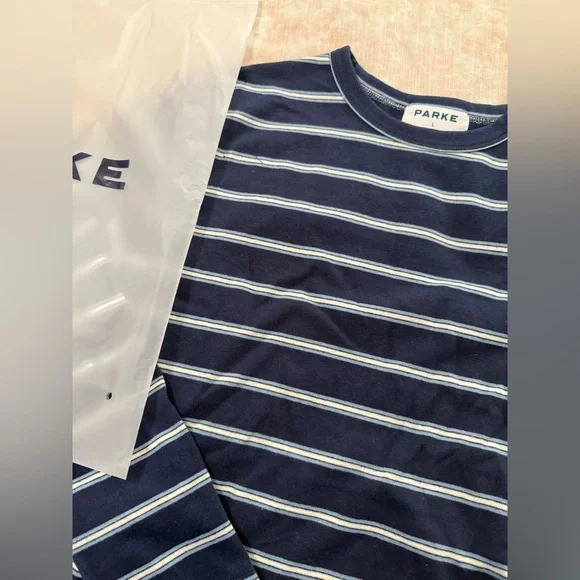 Parke Maggie & Emma Collection Long Sleeve Striped Tee - Picture 3 of 6